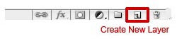 photoshop layers button
