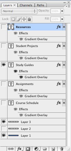 photoshop layers palette