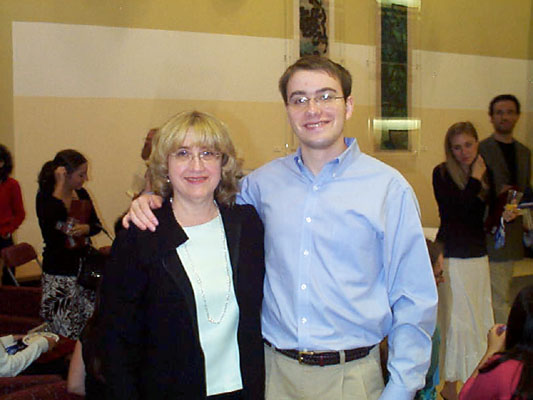 Dan Levesque with his mom