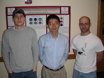 Dr. Xu with students Nikolas Kastor and John Sawicki